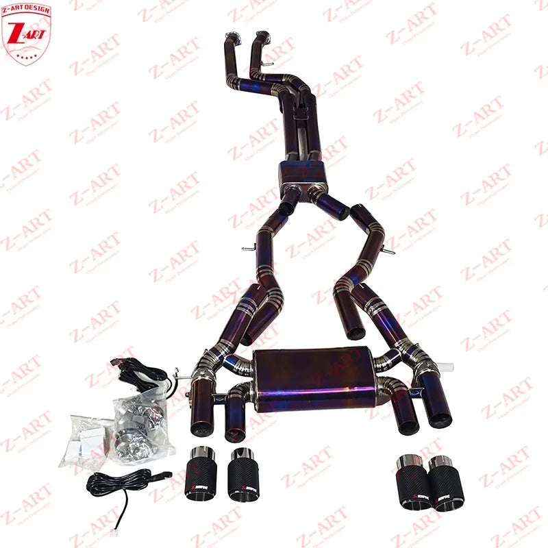 For BMW F82 Exhaust z-art F80 Titanium Exhaust BMW F8X M3 M4