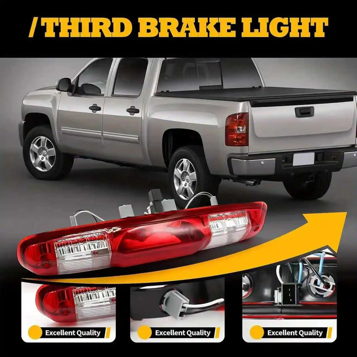 3RD Third Brake Cargo Mount Stop Halogen 25890530 Compatible