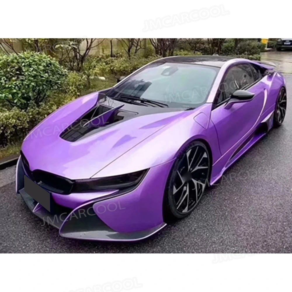 For BMW I8 2015-2021 Forged Carbon Fiber Front Bumper Splitter