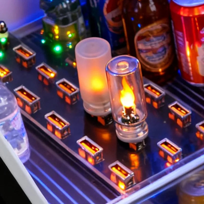 Interior 5V USB Flickering Candle Bulbs Ambient Lighting Night