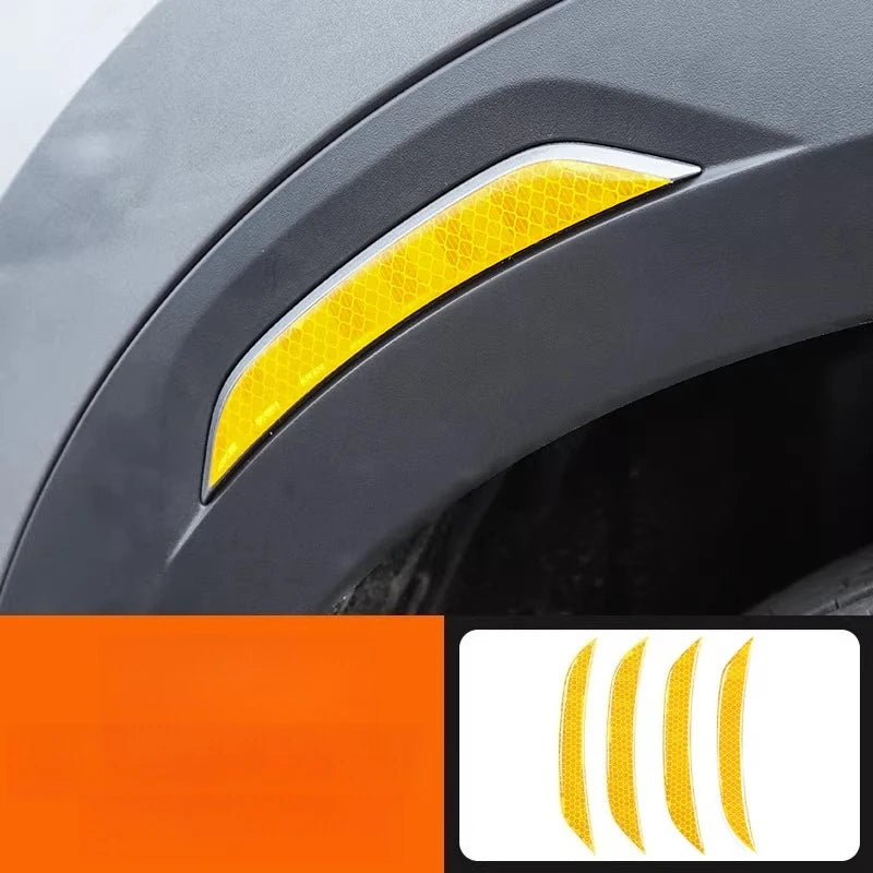 For BYD Yuan Up Wheel Eyebrow Reflective Stickers Exterior Full