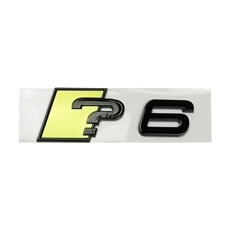 For A3 A4 A5 A6 A7 ABS Side Decals Letter Stickers Trunk Emblem