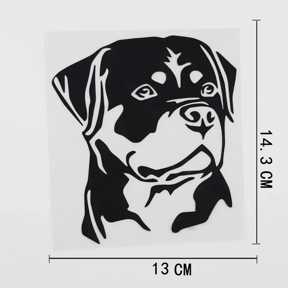 Personality Rottweiler Dog Sticker Motorcycle Creativity 10CM