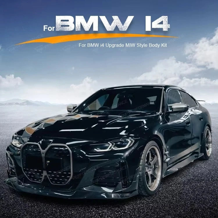 For I4 G26 2023 Upgrade To I4 Body Kit Carbon Fiber Black Miw