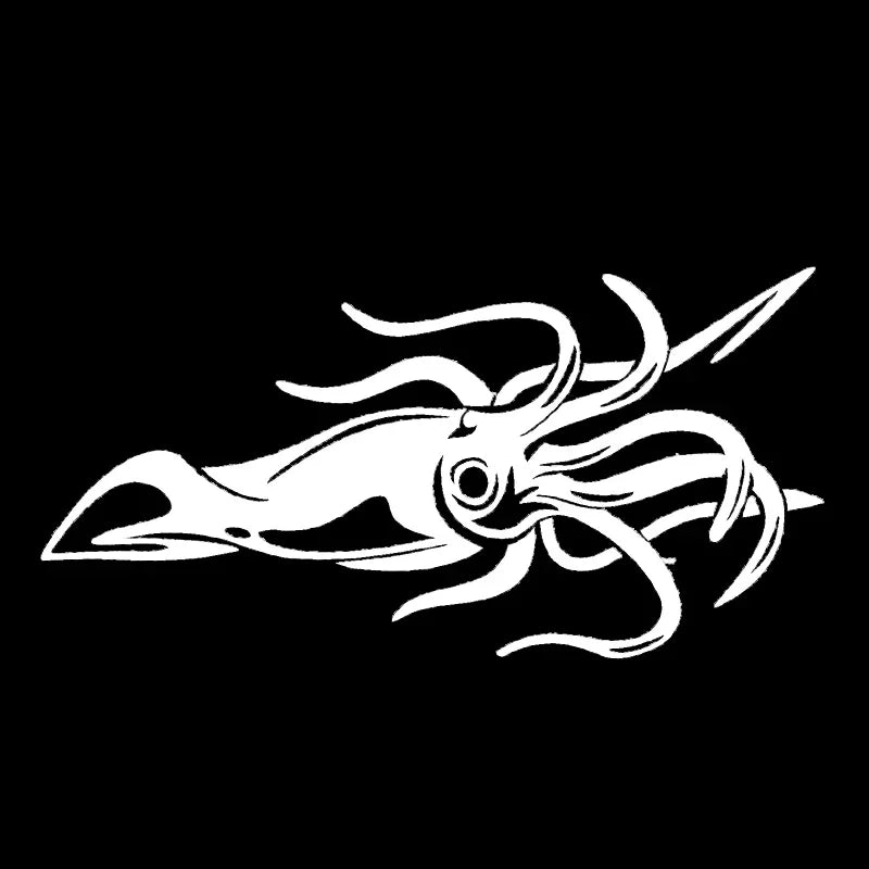 Stickers Octopus Squid Reflective Window Sticker Waterproof