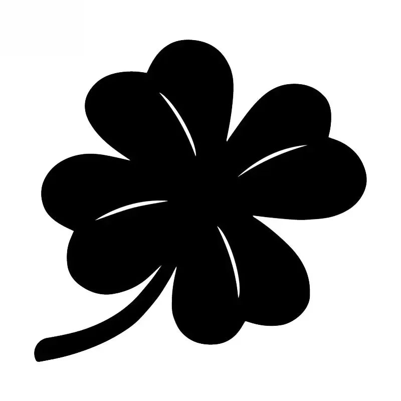 Four Leaf Clover Lucky Straw Sticker Body Bumper Windows