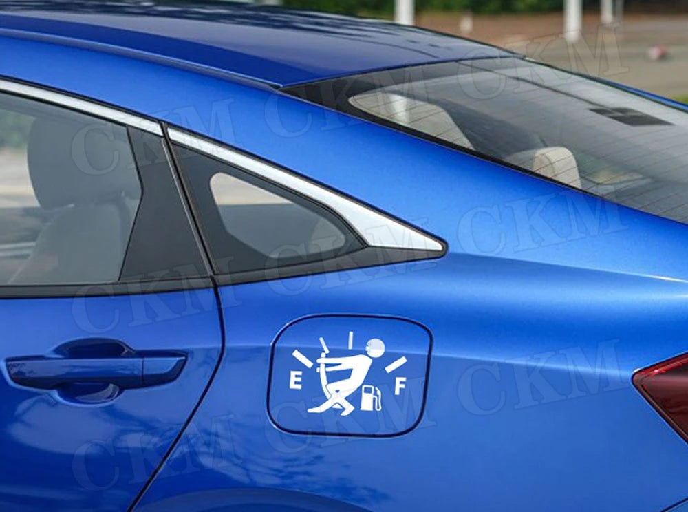 For Ford Focus 2 Funny Fuel Gage Empty Decal Tank Cap Stickers