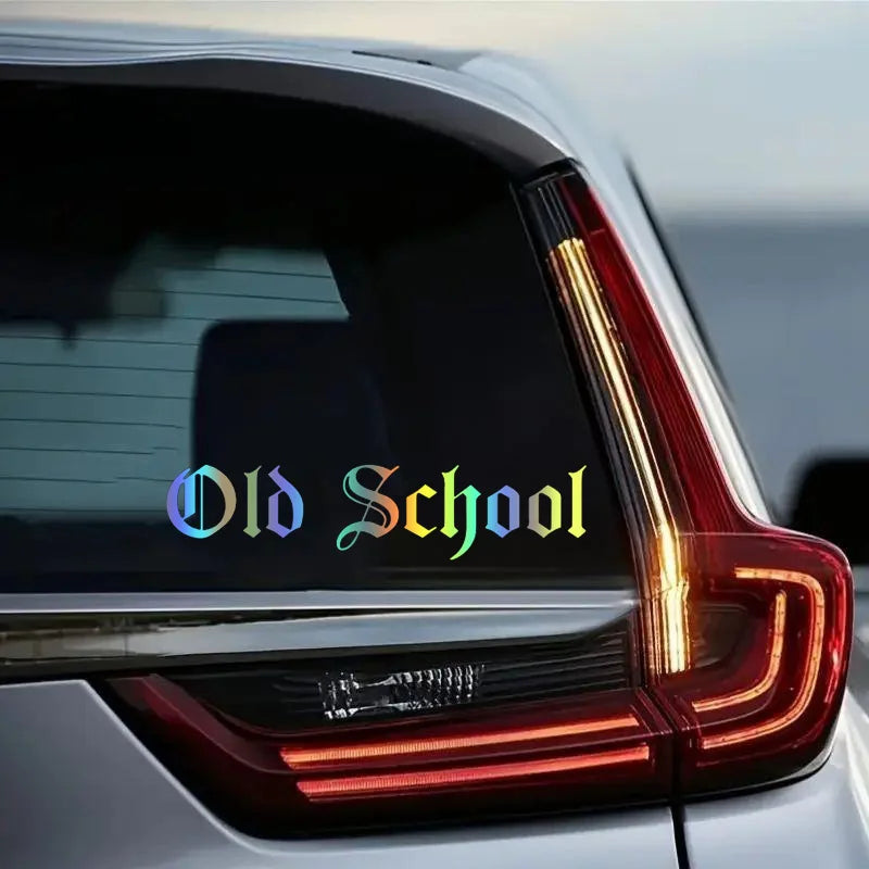 For Bumper Rear Windshield 20x4.5cm Old School Adhesive Decal