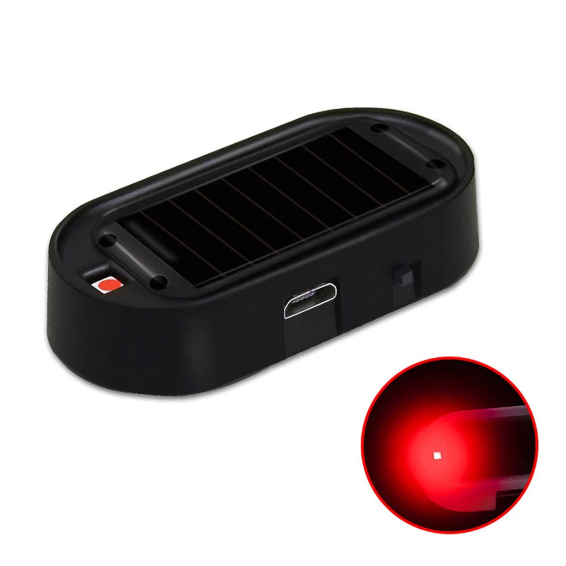 2PCS Solar Powered Fake Security Simulated Dummy Alarm Wireless
