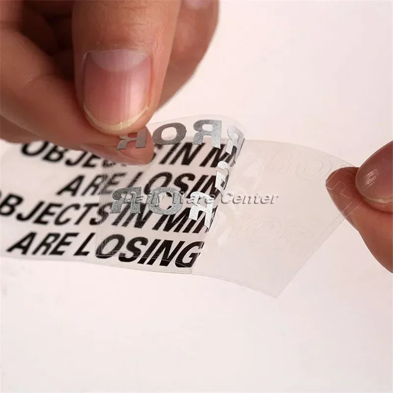 For Door Window Laptop Decal On Word Objects In Mirror Are