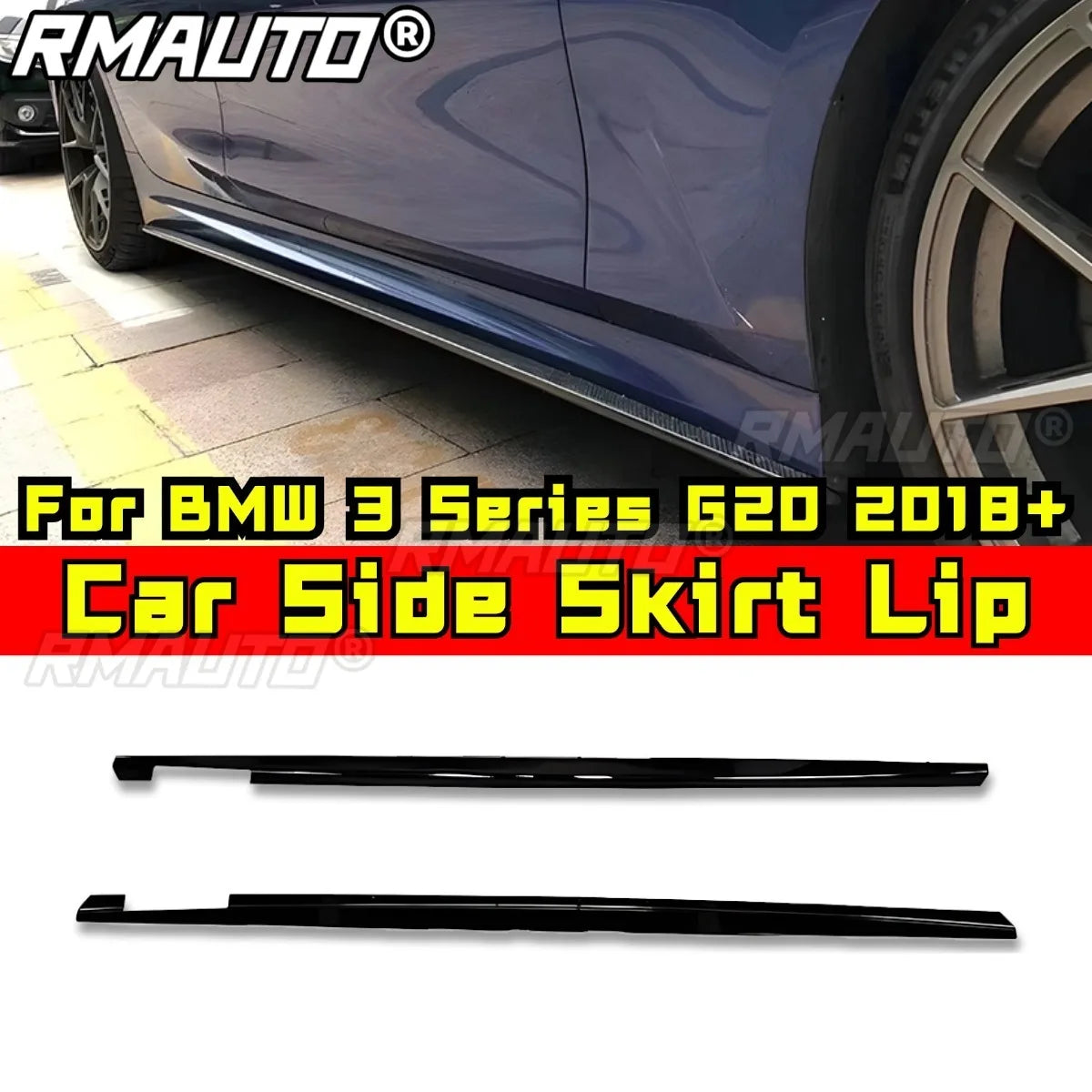 For BMW 3 Series G20 2018+ Side Skirt Lip Guard Protector Apron