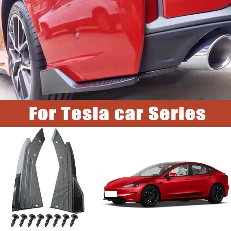 For Tesla Model 2 3 Y Bumper Spoiler Rear Lip Angle Splitter