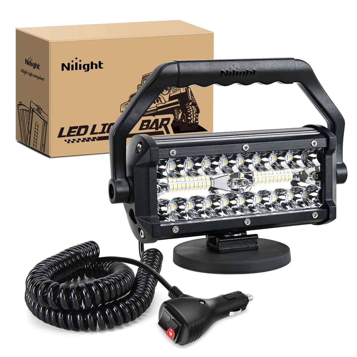 Nilight Bar 6.5inch Triple Row Spot Flood Combo Beam