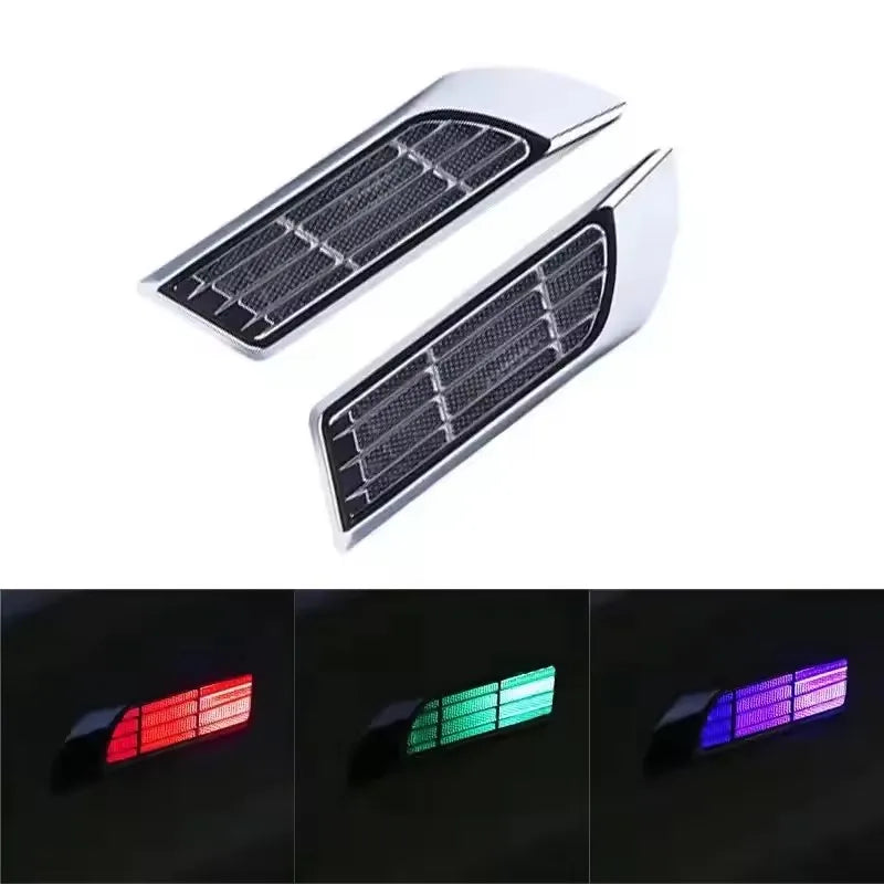For Decoration Solar Powered Flashing Lights Fake Air Vents Cars
