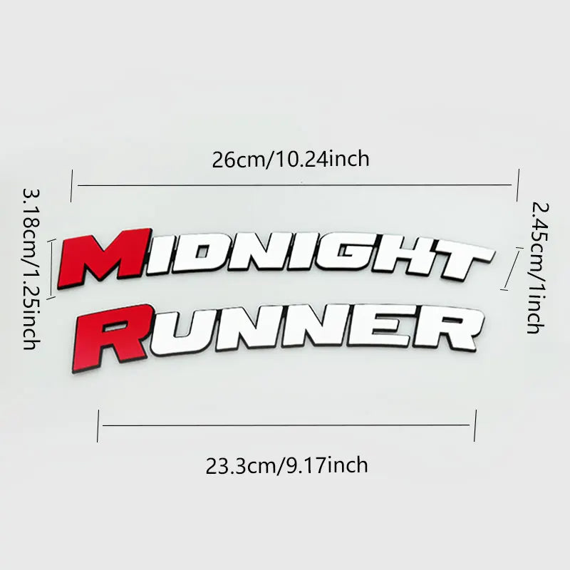 For Four Tires Midnight Runner Tire Sticker Pvc Waterproof