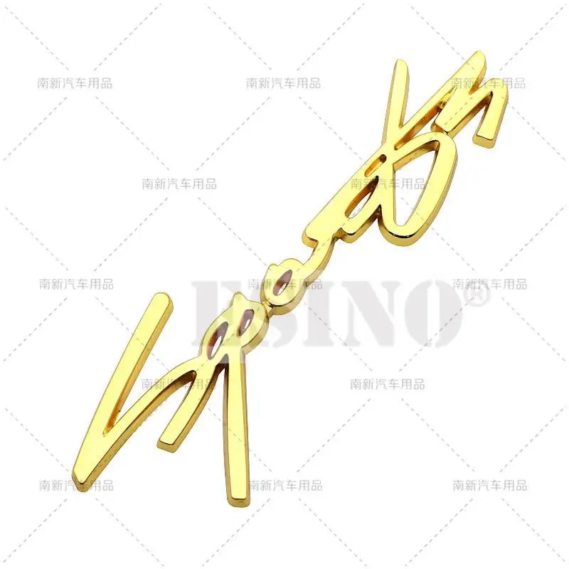 3D Sports Trunk Zinc Alloy Badge Adhesive Emblem Rear
