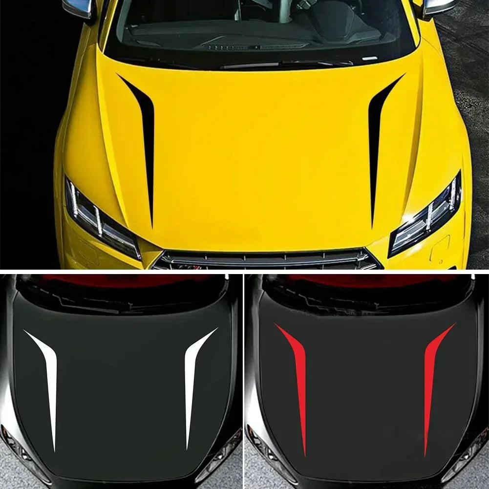 For BMW Honda Toyota Findme 2X Hood Stickers Stripes Sticker