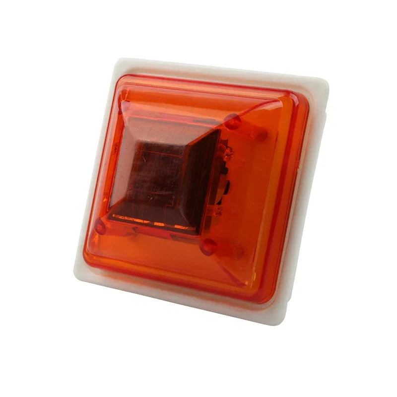 Solar Powered Cap Warning Flashing Road Barriers Traffic Square