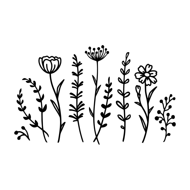 Wildflower Stickers Bumper Laptop Sticker Rear Window Fashion