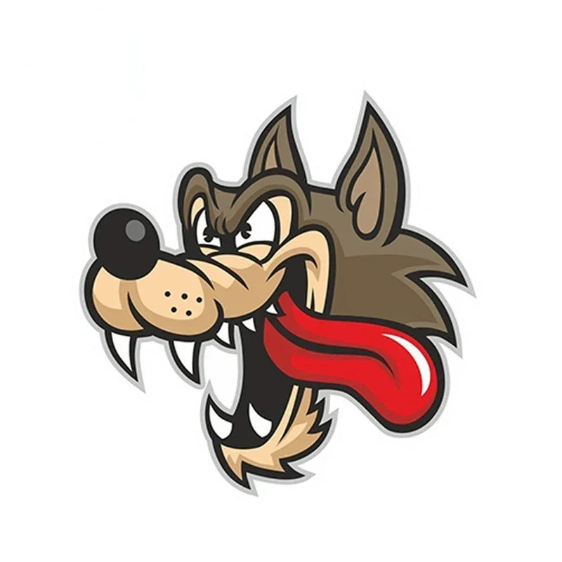 Motorcycle Decals Rear Window Stickers Pvc Sticker Wolf Head