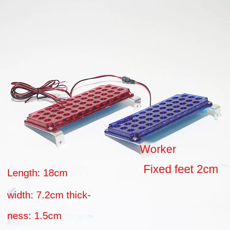 Red ultra-thin Sentry Box Flash SUV Truc 12V 24V