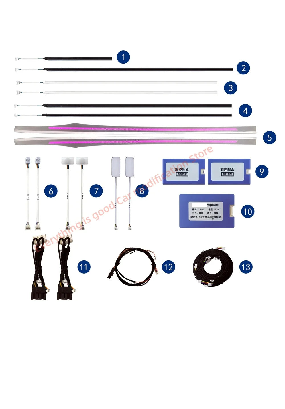 For Porsche 718 911 Atmosphere Lamp Interior Lighting Upgrade