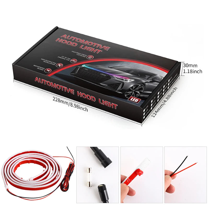Scan Starting Hood Daytime Running Flexible Dynamic Drl 12V
