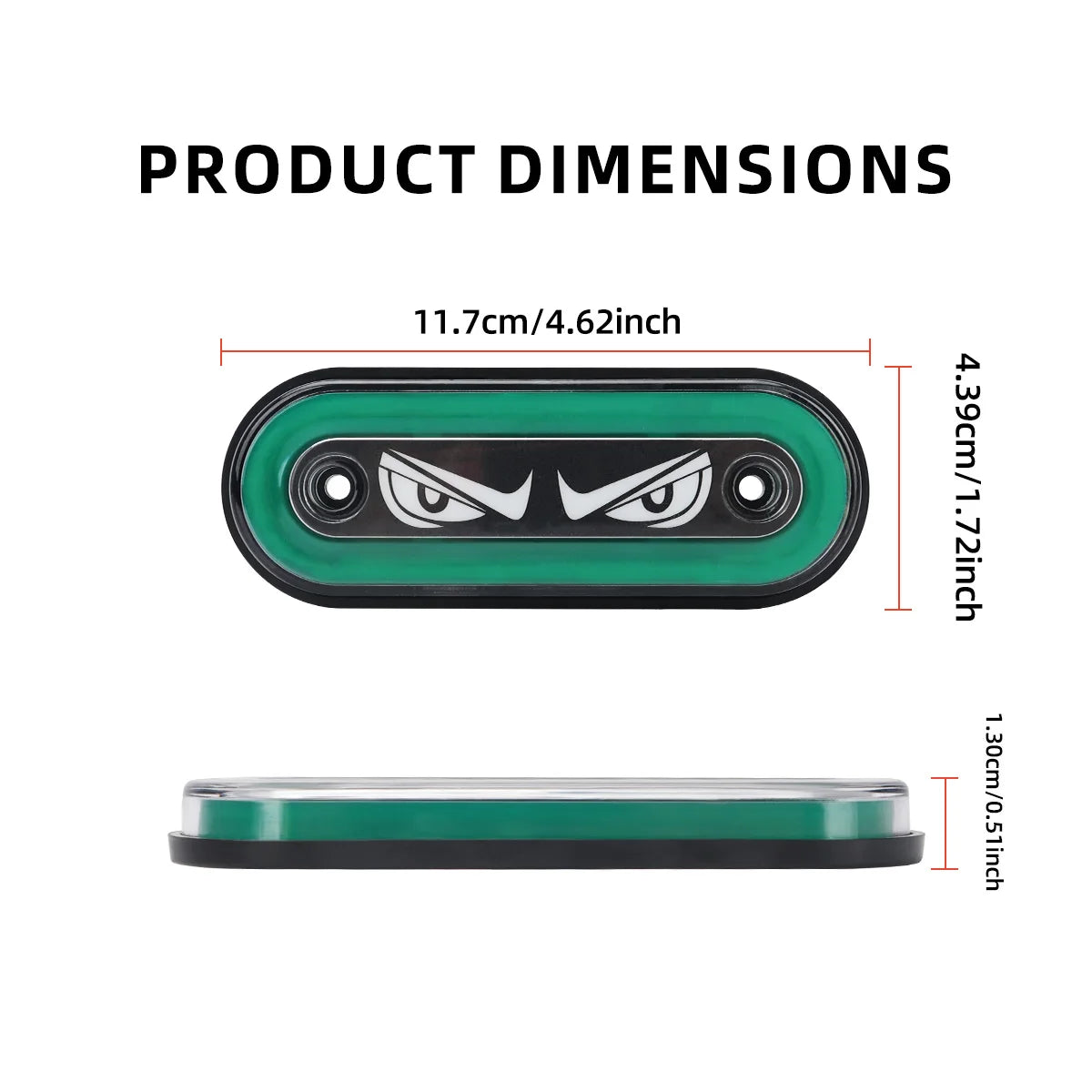 For Trailers Construction Vehicle Utv 4PCS Demon Eye 12-24v