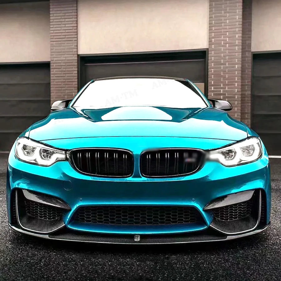 For BMW M3 F80 M4 F82 F83 M Carbon Fiber Wrap Angle Front Bumper