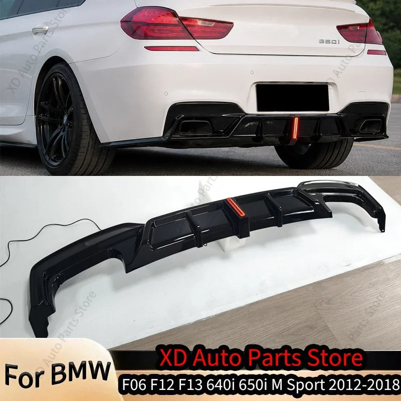 For BMW F06 F12 F13 640I Rear Bumper Diffuser Lip 650I M Sport
