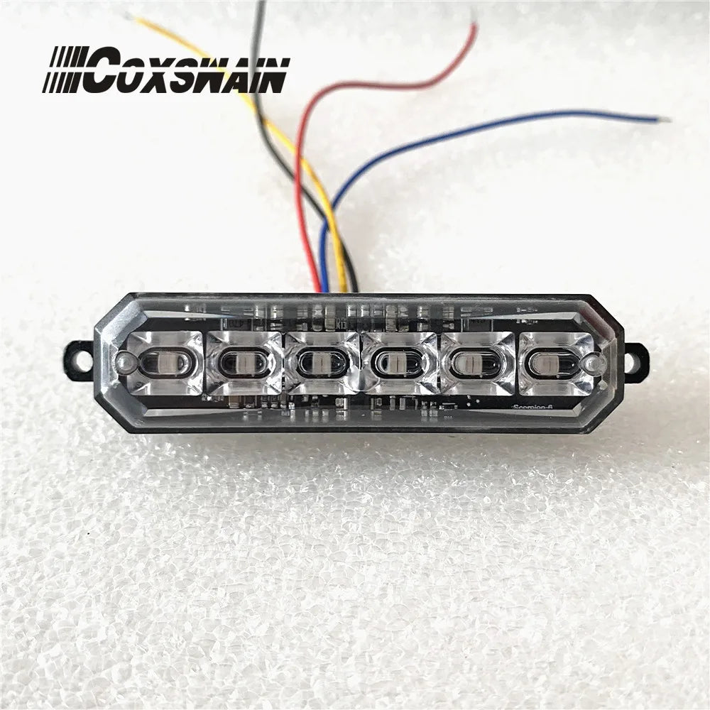 For Ambulance Fire 1PC 3W Strobe Grill Surface Mount Flash