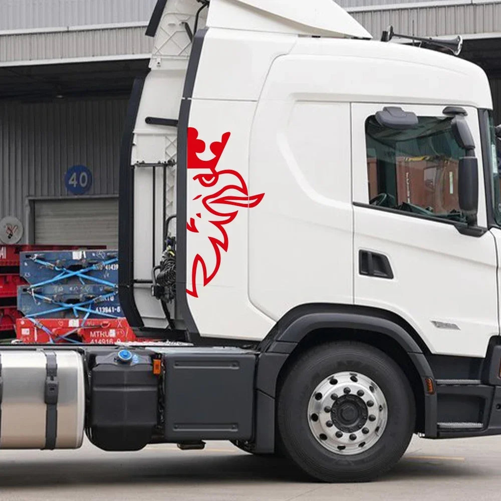 For Scania Mighty Eagle Head Pattern Vinyl Body Art Stickers