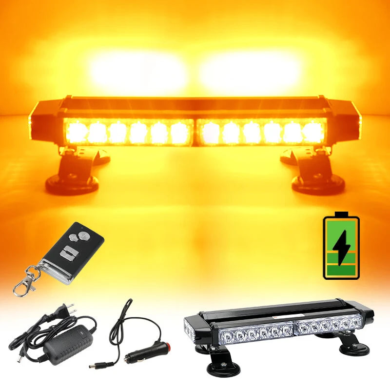 Strobe Roof Signal Warning Trucks Flashing Magnetic Ceiling Four