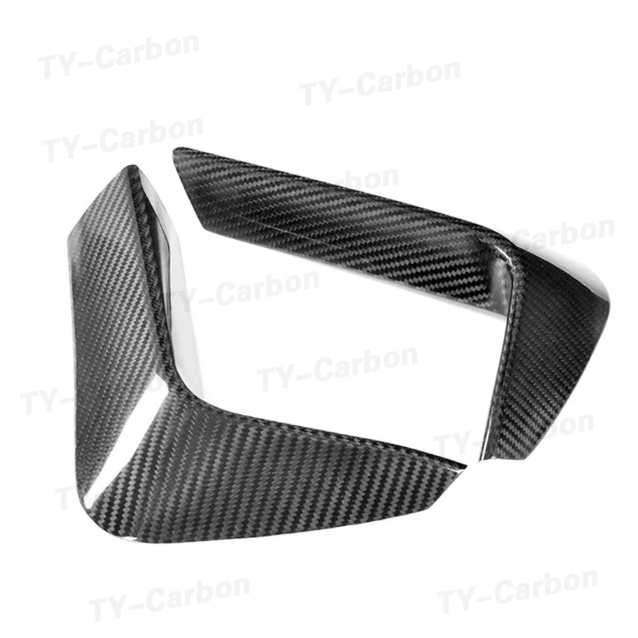 For BMW F80 F82 F83 M3 2PCS Dry Carbon Fiber Rear Bumper Lip
