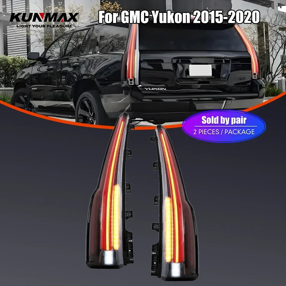 For GMC Yukon 2015-2020 Drl Reverse Pair Tail Brake Turning