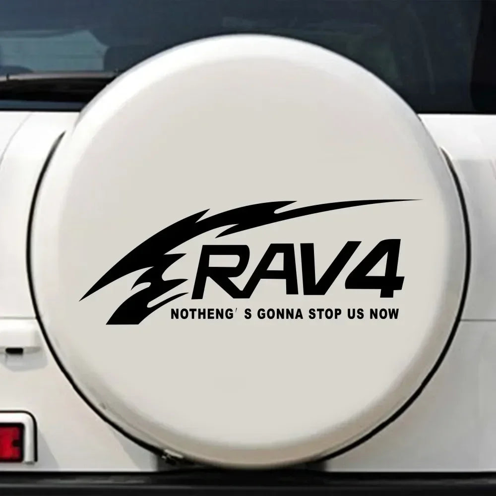 For Rav4 Spare Tire Decal Creative Sticker off-road Racing