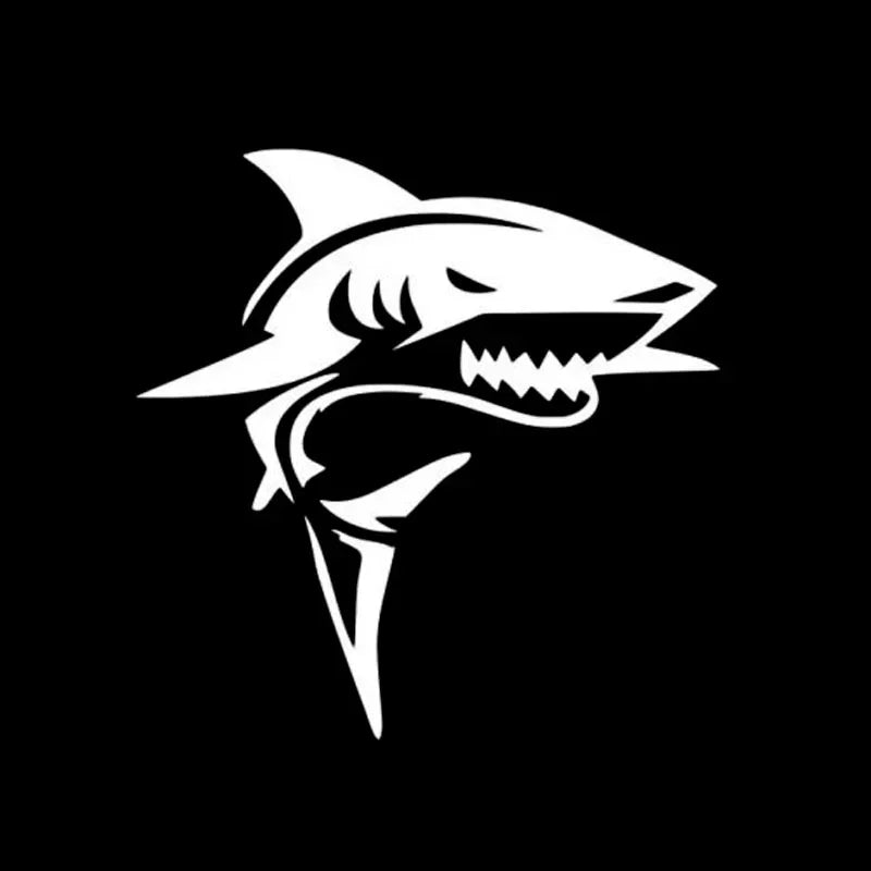13CM Shark Sticker Stylish Sunscreen Waterproof Custom Stickers