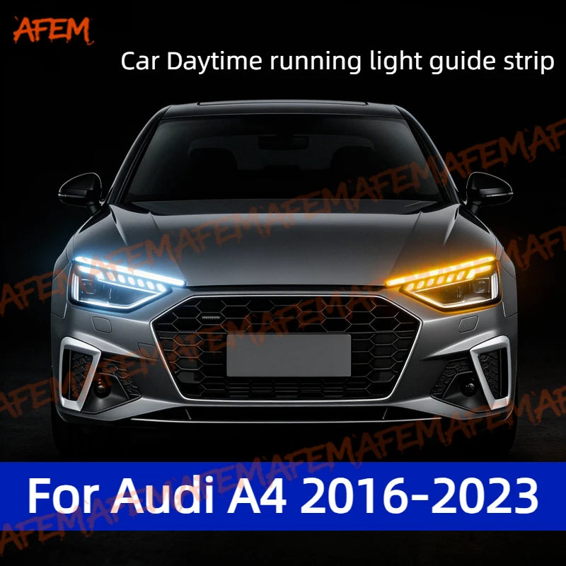 For Audi A4 2016-2023 Daytime Running 2PCS Guide Strip Drl