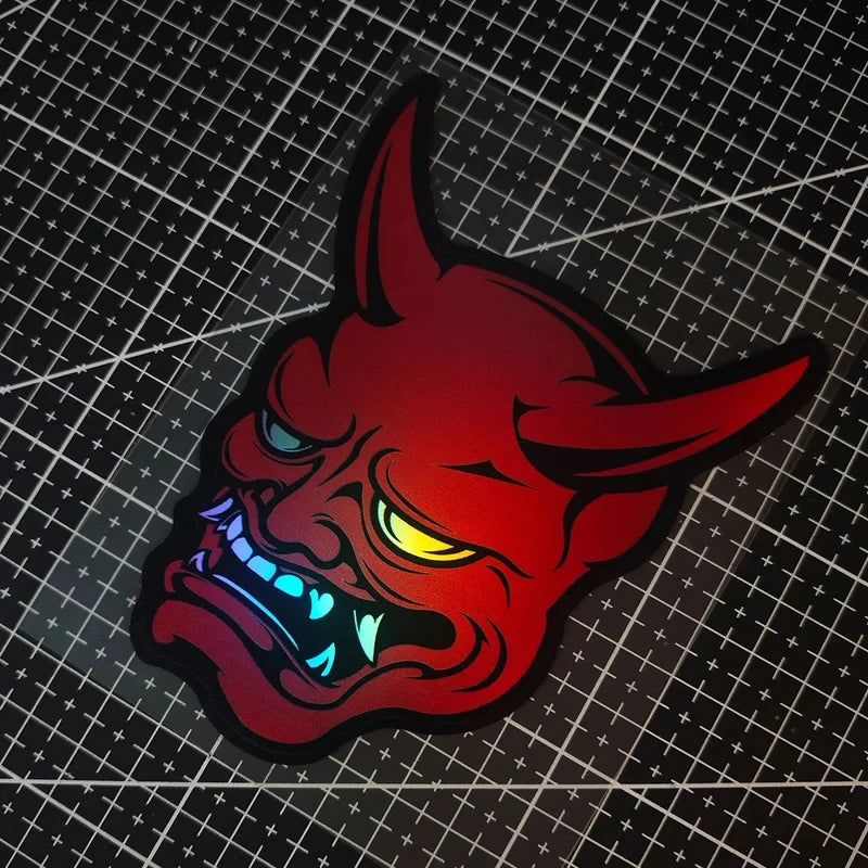 A Devil Mask Sticker Prajna Japanese Jdm Is Suitable