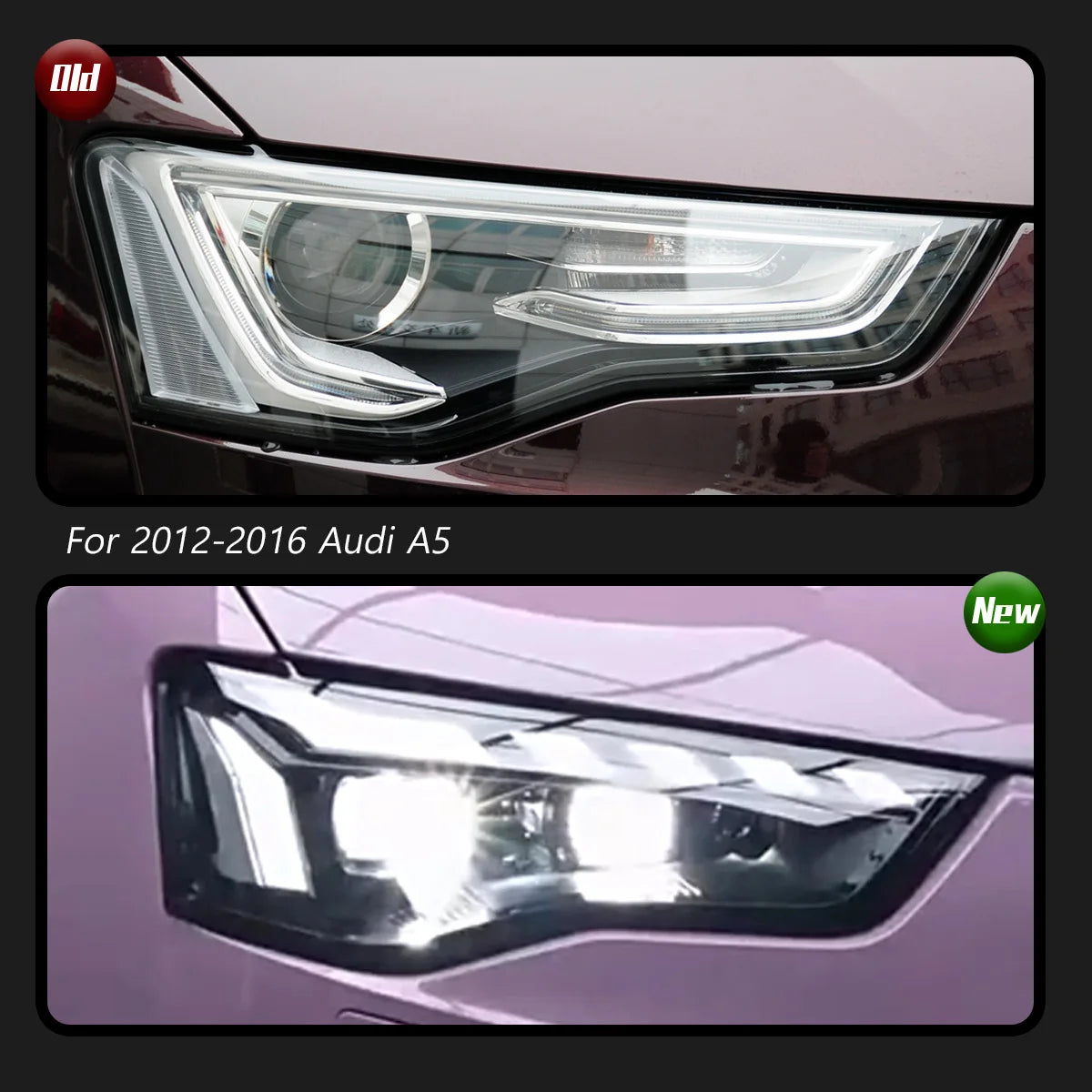 For Audi A5 Headlight 2012-2016 A5L Typy Headlight Head Drl