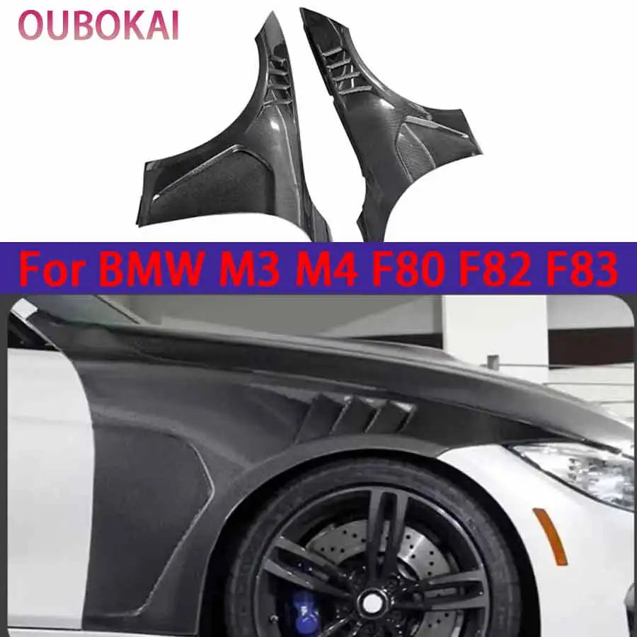 For BMW M3 M4 F80 F82 F83 2014-2020 Carbon Fiber Fender Retrofit