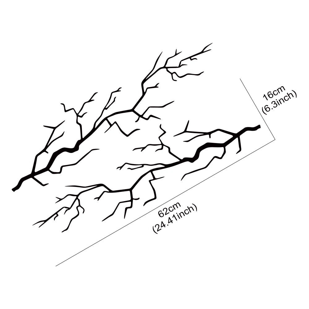 62x16cm Creative Speed Racing Lightning Stickers Waterproof