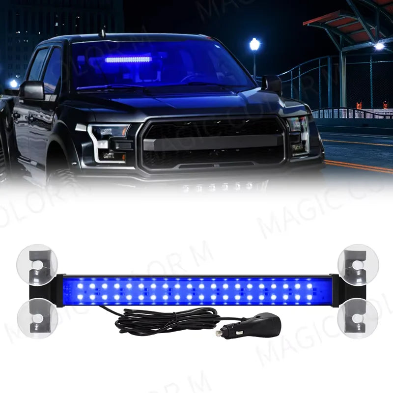 Strobe Front Flash Warning Windshield Bar Traffic Advisor