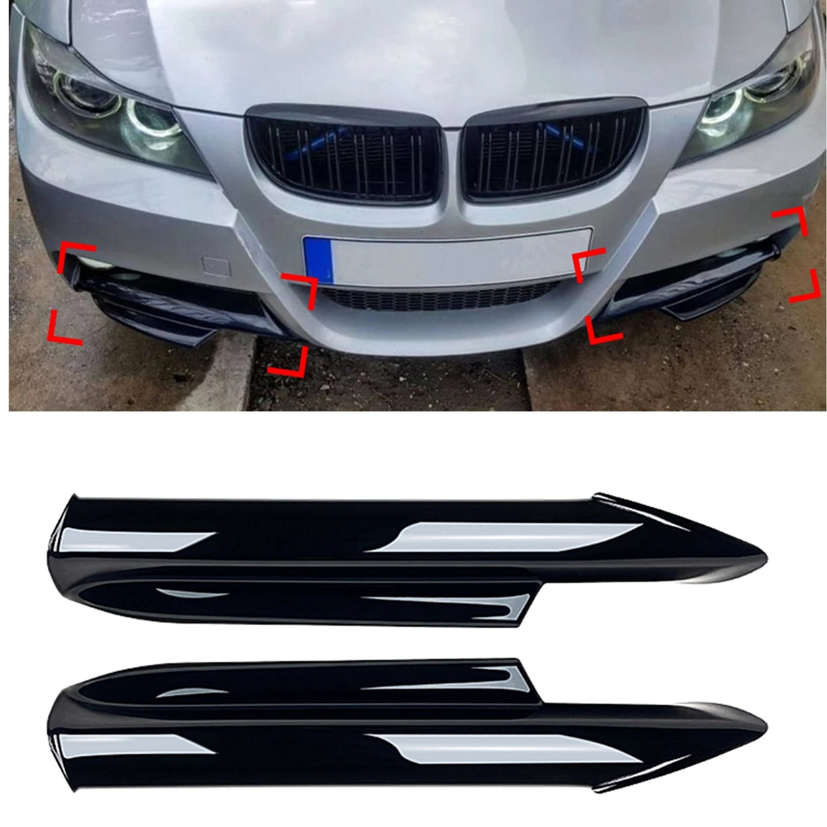 For BMW 3 Series E90 E91 pre-lci M Tech 2004-2008 Front Bumper
