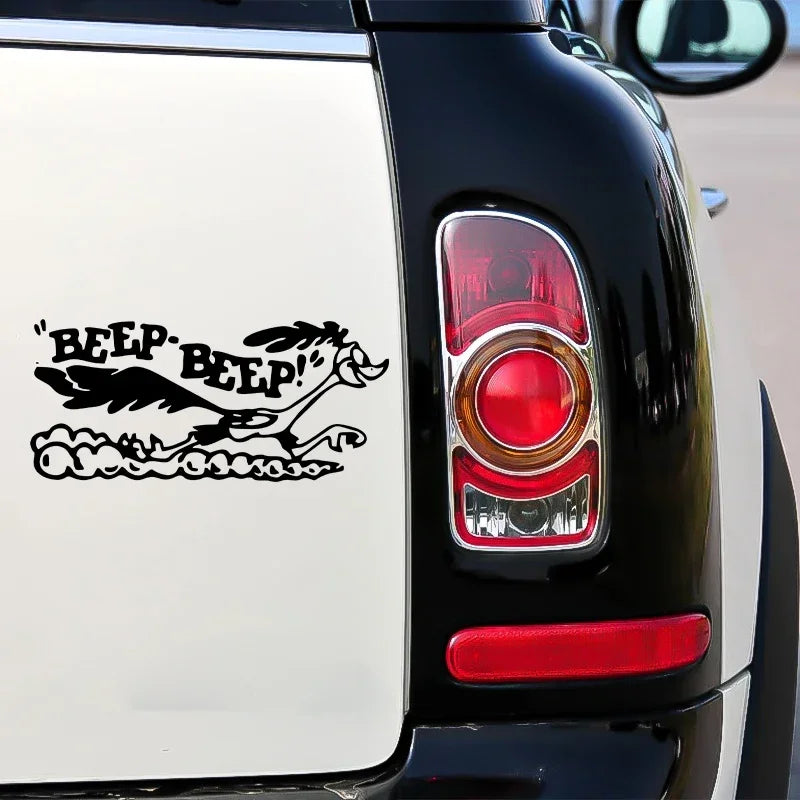 Road Runner Sticker Cartoon Oldfast Truck Laptop Viny