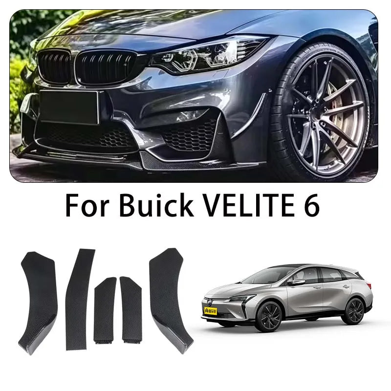 For Buick Velite 6 Body Kits 5-segment Adjustable Front Bumper
