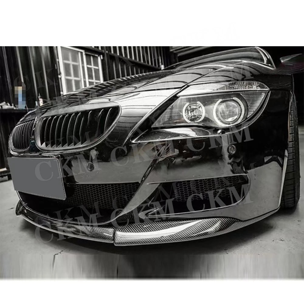 For BMW 6 Series E63 E64 Carbon Fiber Front Bumper Lip Spoiler