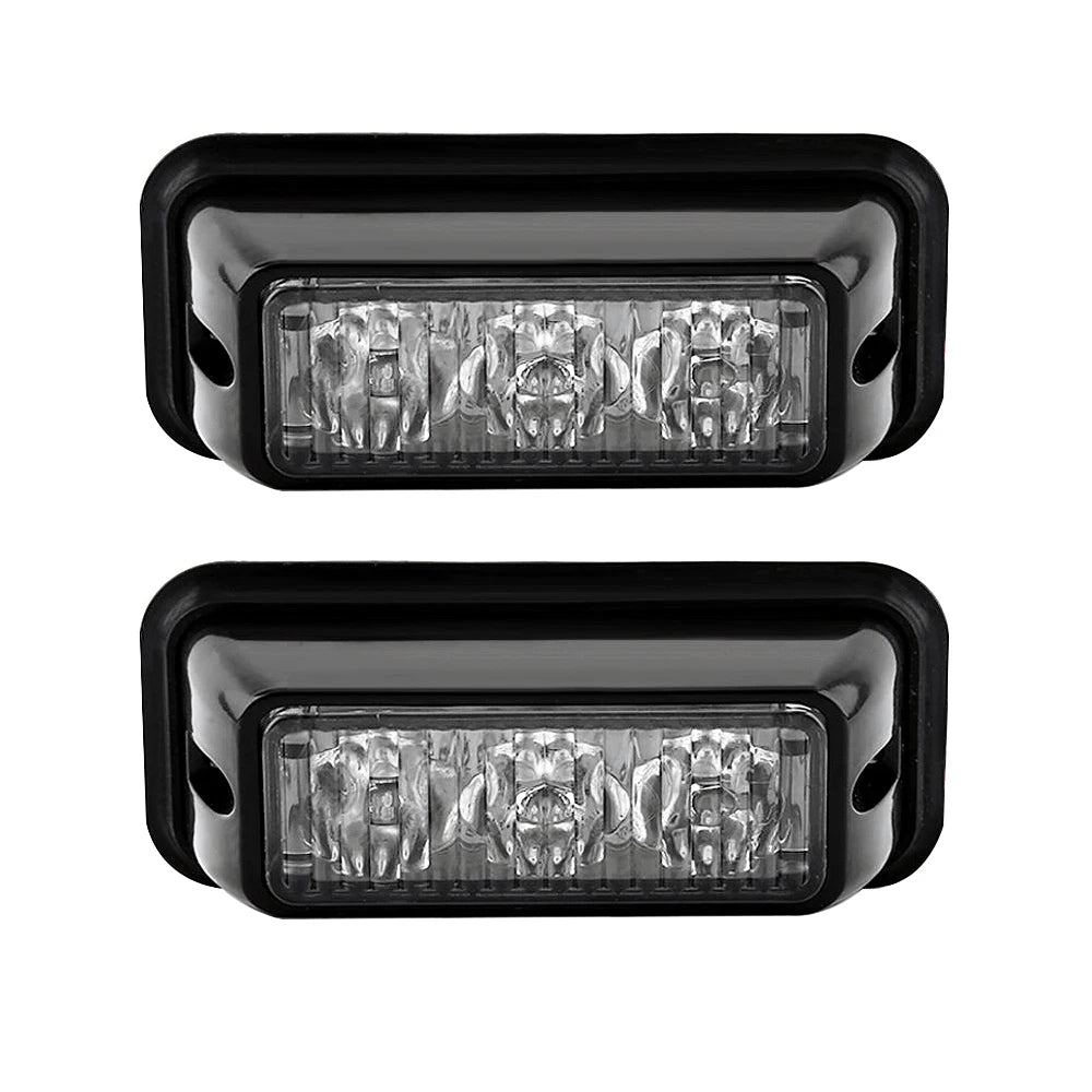 2PCS Emergency Strobe Truck Hazard Warning Surface Mount Caution