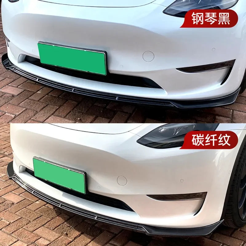 For Tesla Model Y 2020+ Front Lip Bumper Splitter Body Kit