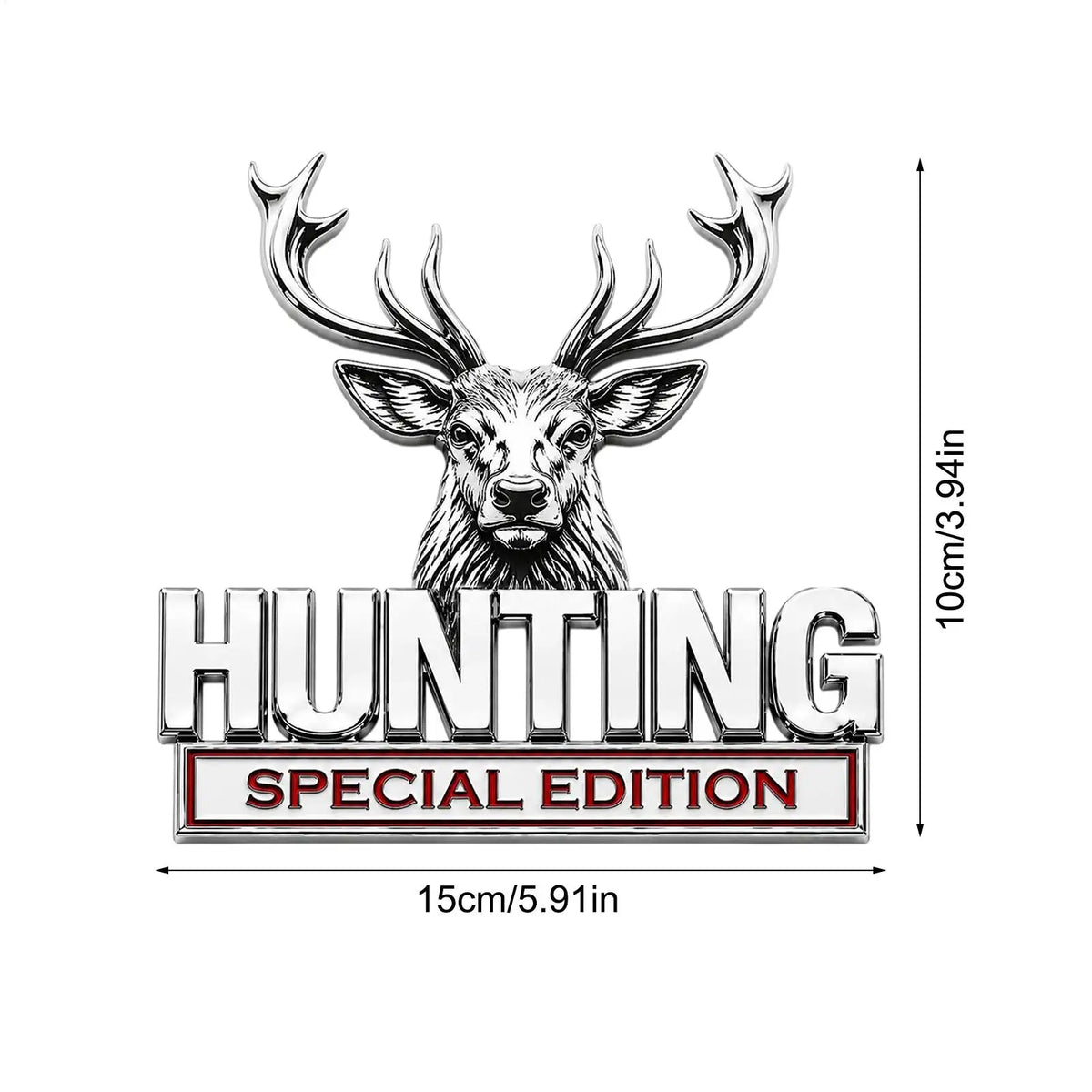 3D Metal Hunting Special Edition Bucks Head Truck Emblem